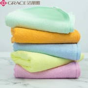 Jie Ya khăn sợi tre vài khăn thấm trẻ em thoải mái thân thiện với da mềm đối mặt với khăn 4 cài đặt - Khăn tắm / áo choàng tắm