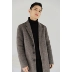 Áo khoác cashmere hai mặt nam vừa và dài mùa đông 2019 phiên bản hàn quốc của áo khoác len thời thượng Áo khoác len nam giản dị - Áo len