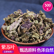 Dried perilla leaves 500g perilla leaf tea green perilla leaves Chinese medicinal materials natural spices to remove fishy foot bath new