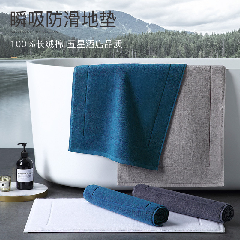 5 Star Hotel Makeup Room Ground Mat Kitchen Bathroom in door foot pad pure cotton thickened Absorbent Ground Towel Carpet Home