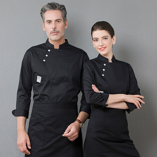 Шеф -повар Работая одежда мужчина с длинным рукавом осень и зимний западный ресторан