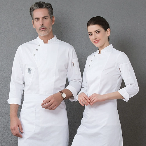 Шеф -повар Работая одежда мужчина с длинным рукавом осень и зимний западный ресторан