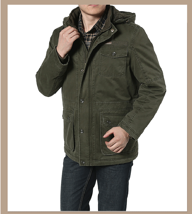 Blouson hiver pour homme en Coton - Ref 3115176 Image 12