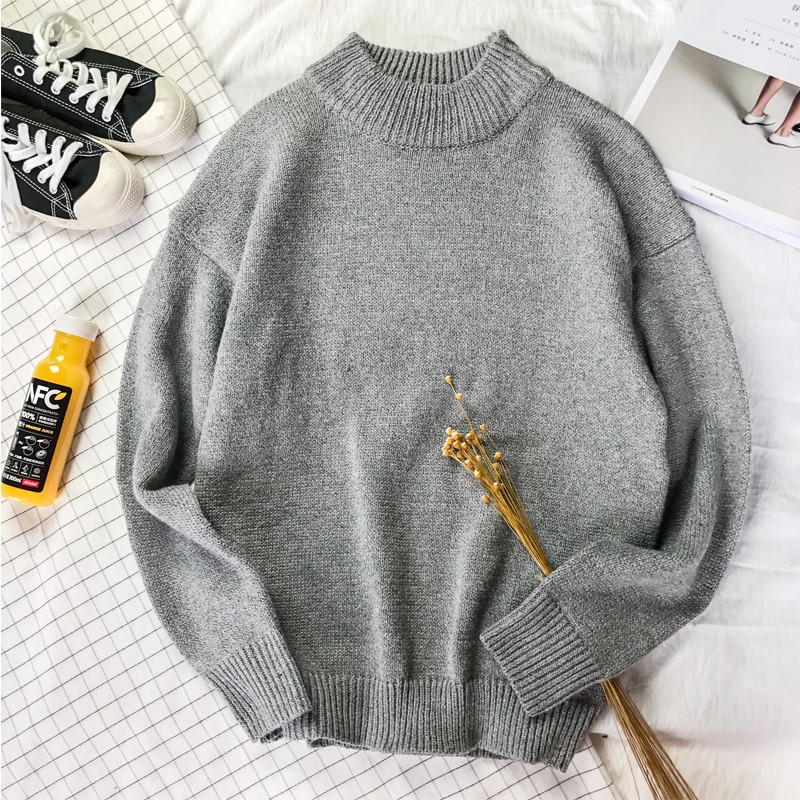 Thu trang bị cho ins ulzzang lỗ áo len nam sinh viên siêu nóng knitsweater Hàn Quốc phiên bản bf lỏng áo khoác cặp đôi dây.