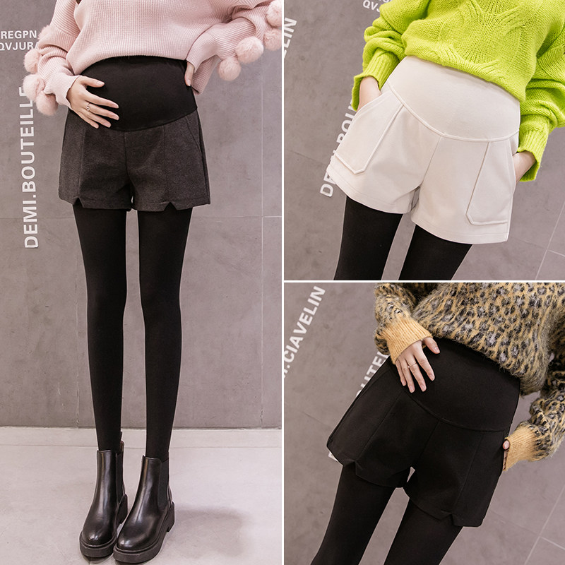 Pregnant Woman Shorts Autumn Winter Outwear Pants Winter Clothing Fashion style Autumn Clothing Inner Lap Pants Spring Autumn Hair Pants Winter Boots Pants Winter Boots