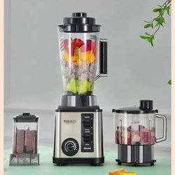 Blender Cross-Border Trade Double-Cup High-Speed Blender Multifunctional High-Power Household Food Processor Factory