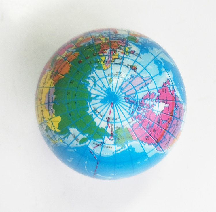 7 6cm Globe Gauge World Map Styling Toy Ball Earth Styling Pressure Ball Earth Pattern Globe