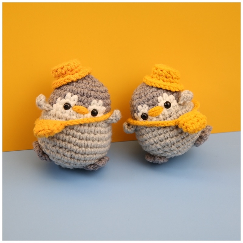 Hand-sewn dolls are self-sewed for children's knitting diy gifts for boyfriend hook-line dolls fabric material bag