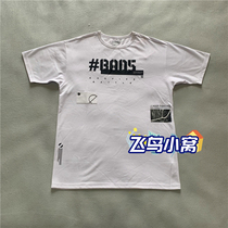 Li Ning BADFIVE Street Basketball Anti-Wu Men Loose OVERSIZE Short Sleeve T-shirt AHSP095-1