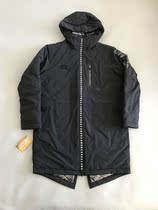 Li Ning WOW Wade way black brand high-end men winter warm long sports cotton coat AFMM055-2