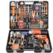 Toolbox set Household electric drill tool set Electrician woodworking multi-function hardware repair tool set Daquan