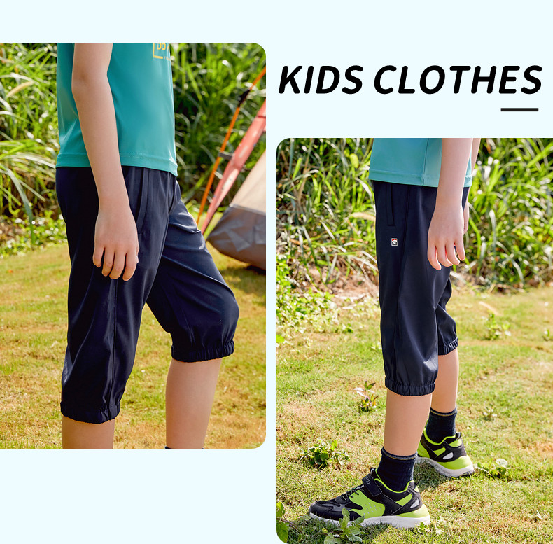 探路者 春夏 宽松版型速干 儿童七分裤 天猫优惠券折后￥59包邮（￥109-50）120~170码3色可选