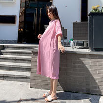 Pregnant women T-shirt short sleeve summer dress 2021 Korean fashion loose long spicy tide mom foreign style a top