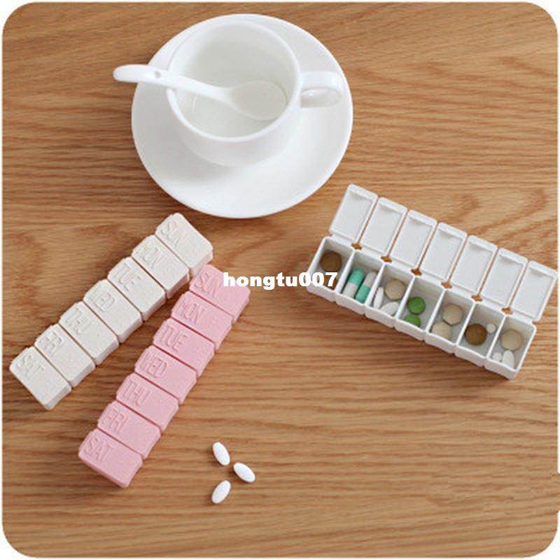 1PC Pills Box 7 Days Pill Tablet Organizer Case Medicine Cas