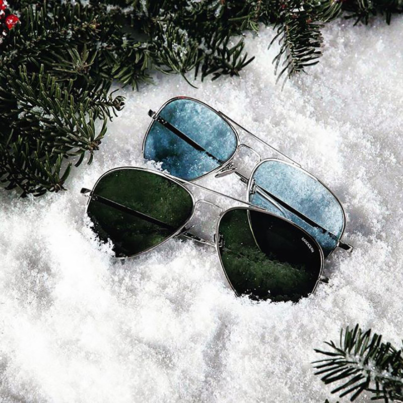 American Randolph Randolph Sunglasses Blue Dove Concord and Machine 45 Anniversary Platinum Polarized Male Sunglasses