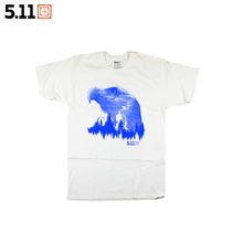 USA 511 Mens Short Sleeve T-Shirt Round Neck Loose Cotton Outdoor Breathable Summer Dress 5 11 Clearance