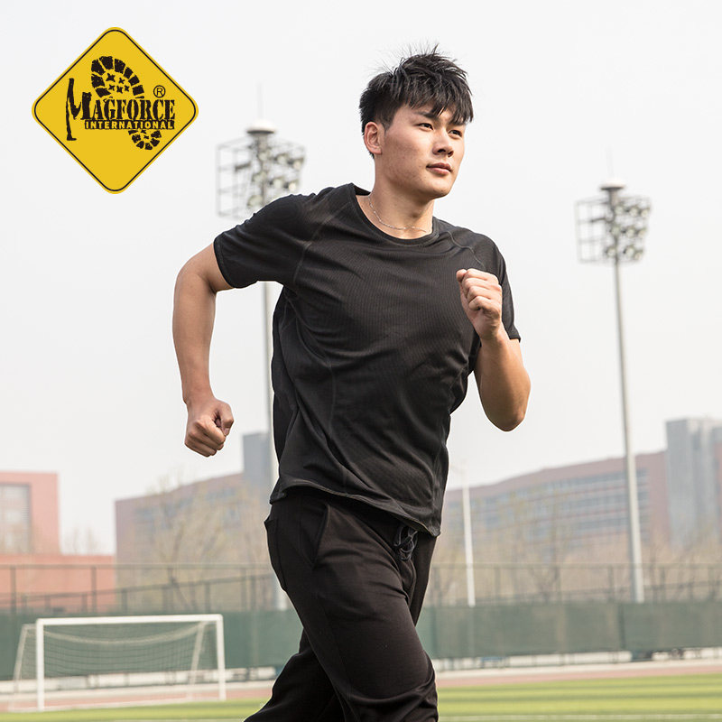 McGehos MAGFORT SPEED DRY DOUBLE COLOR FLIP-FLOE T-SHIRT TAIWAN HORSE COVER FIRST MOTION FITNESS SHORT SLEEVE C0111