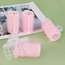 Self-adhesive air bangs curl fixed artifact lazy sleep styling fluffy hollow volume inner buckle plastic curling tube
