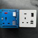 Hong Kong and Macau version of the United Kingdom 13A socket with Typec+USB fast charge British square foot socket electric panel type 86