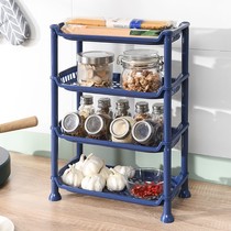 Kitchen shelve seasoning desktop bathroom toilet storage rack washroom plastic multilayer floor-type multilayer rack