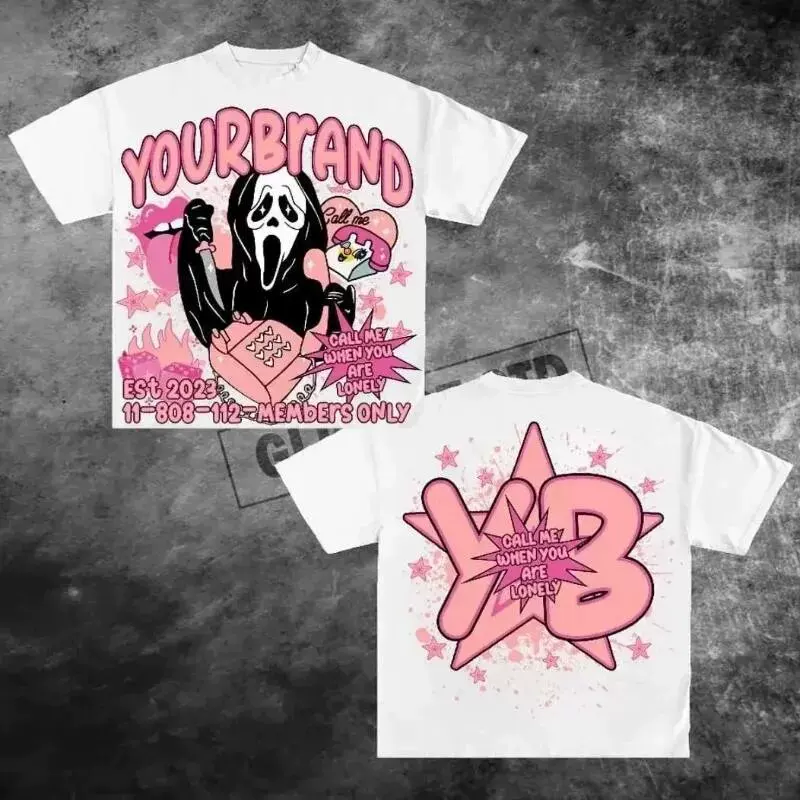 Ретро хлопковая большая футболка, США, для возлюбленного, принт
