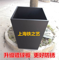 Wrought outdoor flower box flower pool store door decoration combination rack flower trough commercial sale rectangular flower pot Outdoor