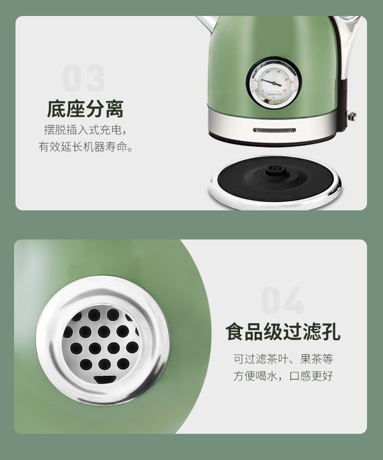 美国 Skywolf 工业风电热水壶 英国Strix温控器 304不锈钢 图13