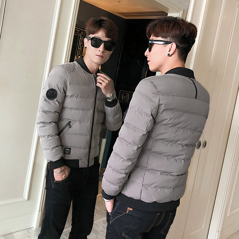段郎传奇男士外套冬季2019新款棉衣休闲韩版修身潮流短款棉服