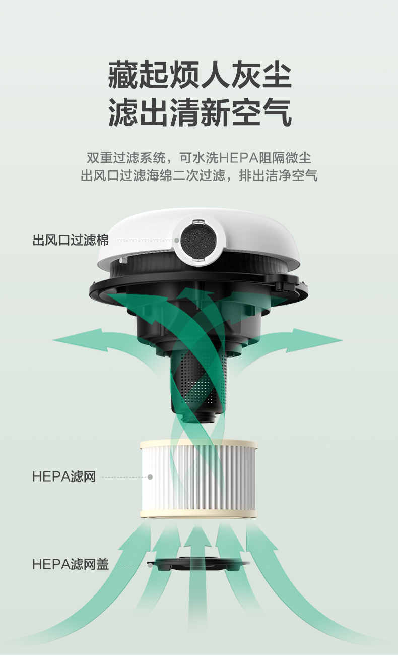 苏泊尔 干湿吹三用桶式吸尘器 配多吸头 图9