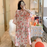 Летний хлопковый банный халат, марлевая осенняя японская пижама, юбка, 2025 года