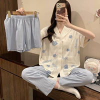 ESY-N7344 Blue (короткие рукава+шорты+брюки)