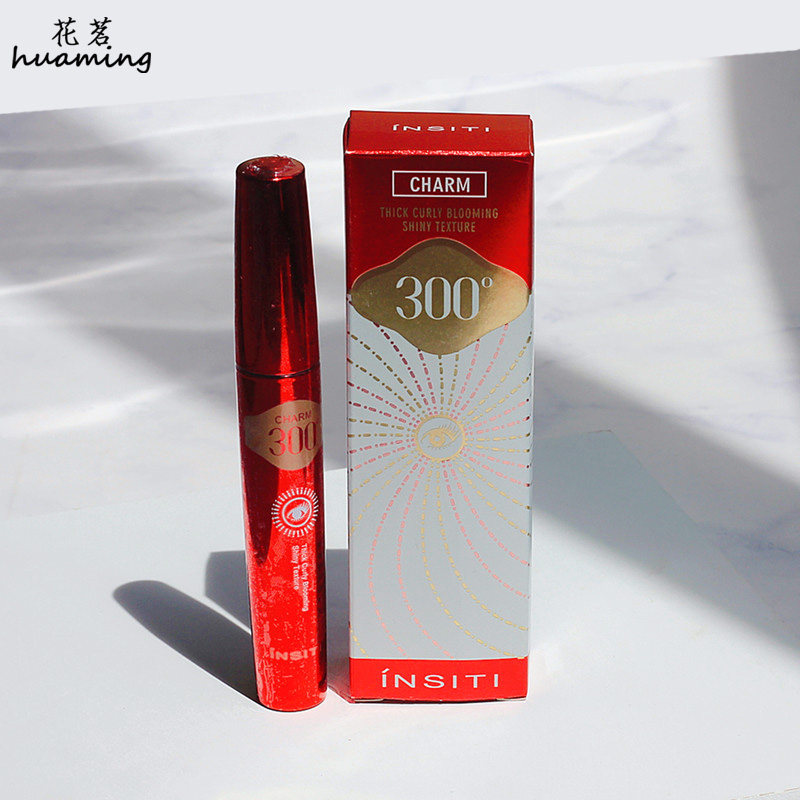 Insiti Isil mascara thick shiny 300 encryption ultra-long waterproof do not faint dyed red tube 10g