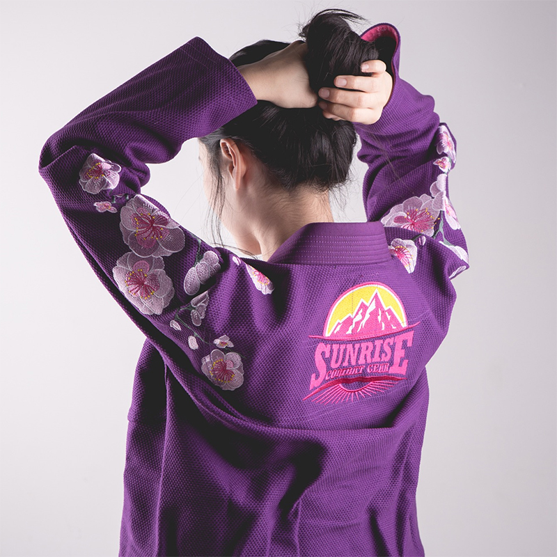 New cherry blossom Brazilian jiu-jitsu suit multi-color optional training competition adult judo suit female BJJ Gi wear-resistant clothing