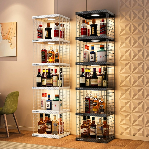 Сетка для винного шкафа, бытовая маленькая стойка для хранения вина, ромбовидная решетка для вина, столовая, настольная стойка для красного вина, настенный шкаф-витрина