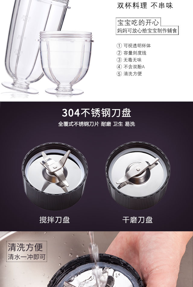 máy sinh tố panasonic 乐 汁 汁 机 Máy thực phẩm bổ sung đa chức năng SQ2119N máy ép chậm elmich