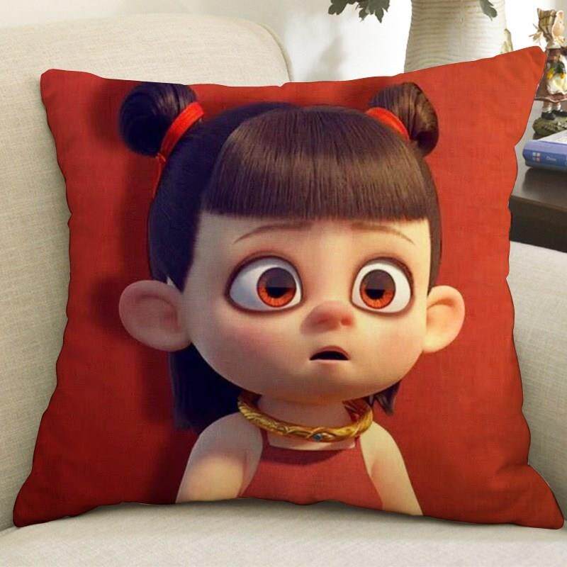 Nezha's Devil Child Comes to the World Movie Pillow Ao Bing Cake Slag Lotus Cake Same Rotten Girl Comic Model Doll Movie