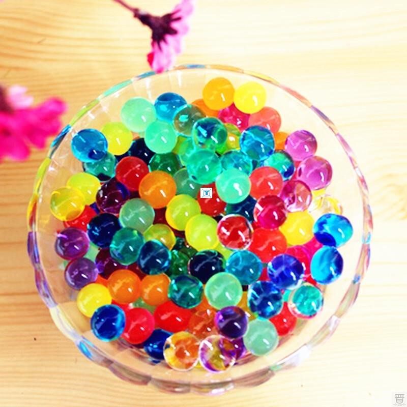 100pcs Pearl Shape Soft Crystal Soil Water Beads Mud Grow Mare