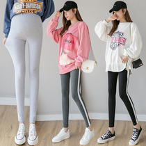 Pregnant women leggings Spring and Autumn wear cotton small feet ankle-length pants autumn fashion tide mother belly pregnant women pants