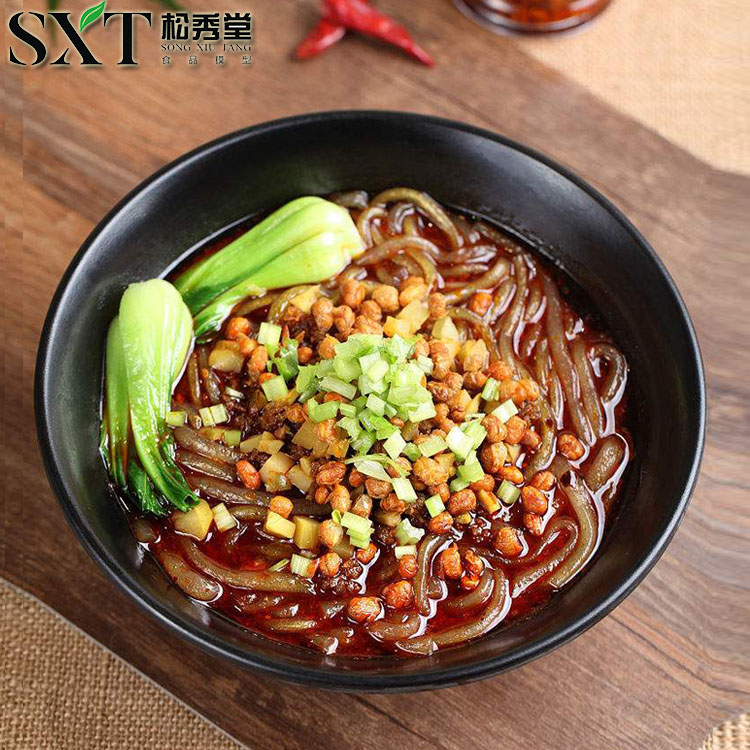 Simulation fake dish hot and sour powder model sample Mala Tang fake dish model simulation Chinese food food props table style