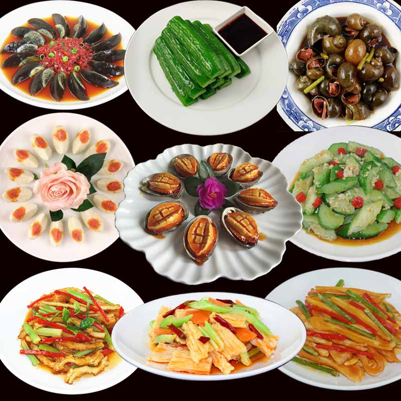 Emulation Chinese food Fried Cool Vegetable Food Model Leather Egg Cold Mixed Cucumber Rotten Bamboo Celery Field Snail Pig Ear Model