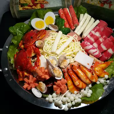 Simulated Chinese dishes hot pot spicy pot seafood pot fake food restaurant sample model display customization