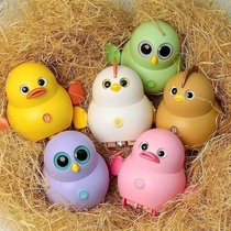 Super cute rocking duck chick magnetic electric magnetic duckling net red duck cute toy squad Follow puzzle