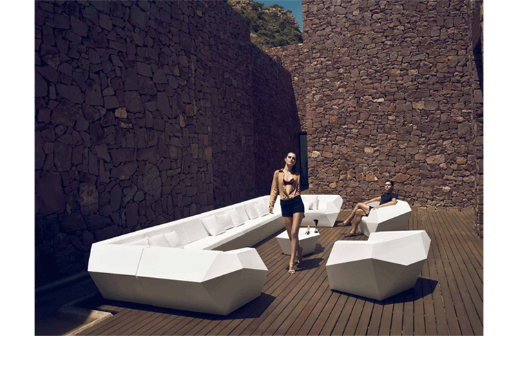 Đồ thủ công mỹ nghệ sáng tạo đồ nội thất FAZ Sofa 1 chỗ sofa đơn sợi thủy tinh ngoài trời ghế xếp thư giãn