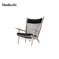 Thủ công mỹ nghệ Bắc Âu rắn gỗ thiết kế đồ nội thất ghế web / ghế lưới Trung Quốc dệt ghế phòng chờ ghế sofa gỗ