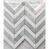 Натуральная камень мозаичная наклейка мраморная греческая белая карара белая рыба головоломка для ванной комнаты ванная комната ванная комната