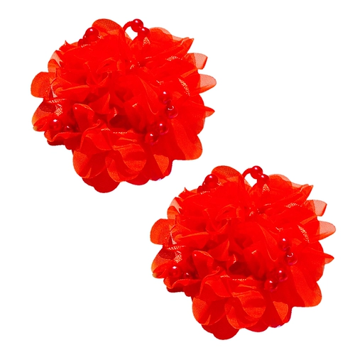 Детский милый аксессуар для волос для принцессы, резинка для волос, в цветочек