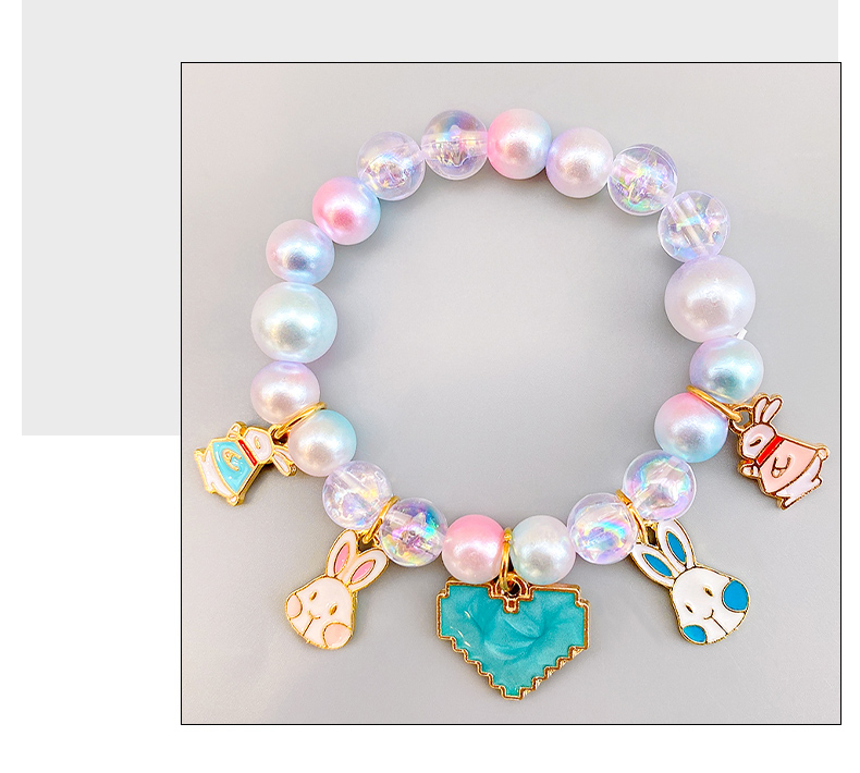 Children's Pearl Bracelet Cute Little Animal Bracelet Beaded Accessories display picture 3