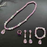 8#фиолетовые капельки воды [5 -Piece Set]