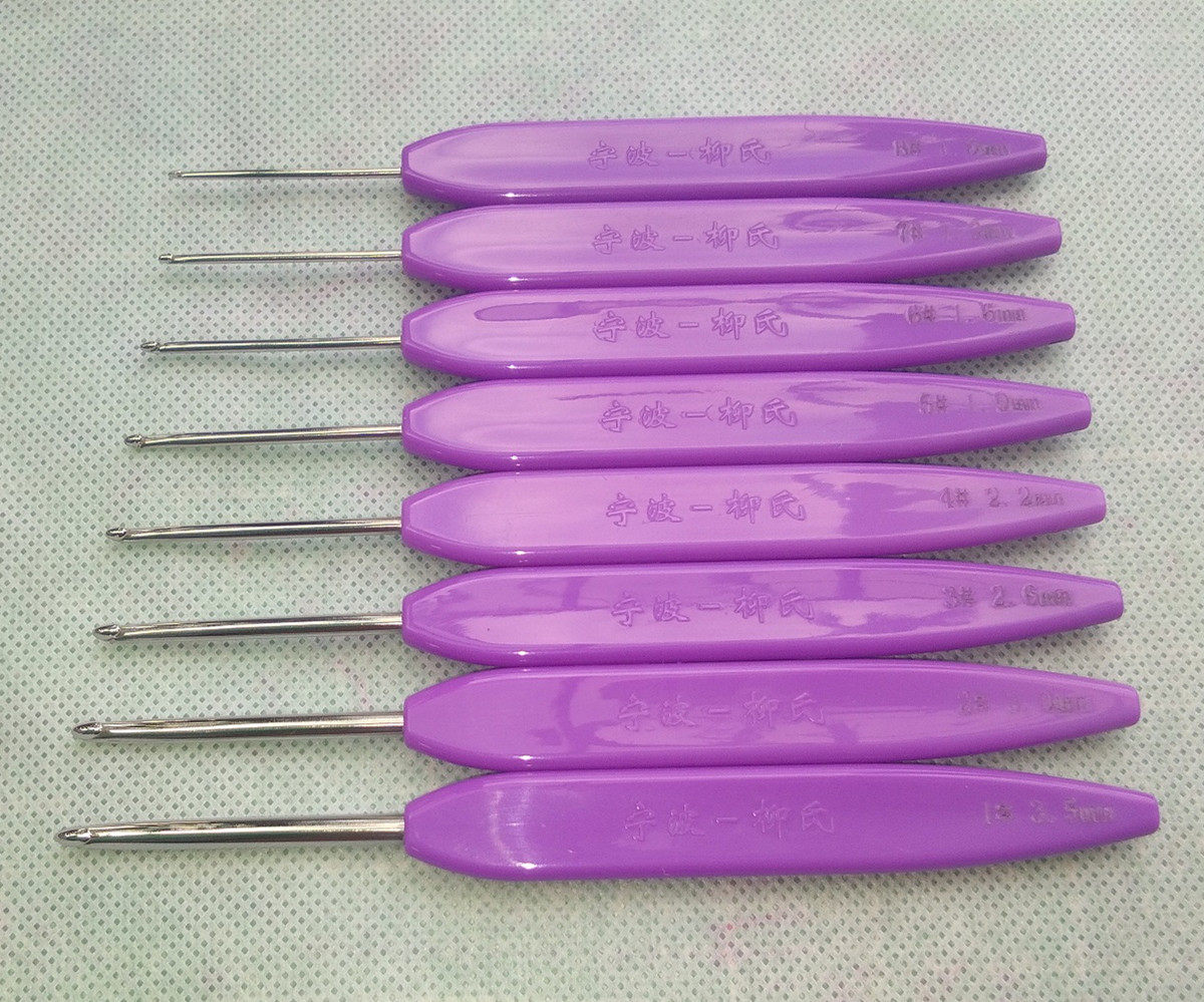 Ningbo Willow Hook Needle Color Handle Style Handmade Homemade Stainless Steel Sweater Weaving Tool-Taobao