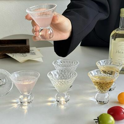 Mini tall glass, super small tipsy wine glass, cute and unique glass cup, master cup, white spirit cup, whisky wine glass